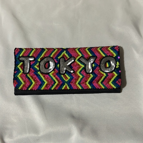 From St Xavier Tokyo Sequin Convertible Clutch, Multi - Picture 3 of 10